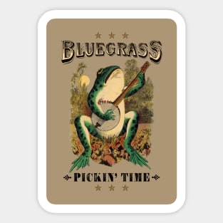 Bluegrass Pickin' Time Sticker